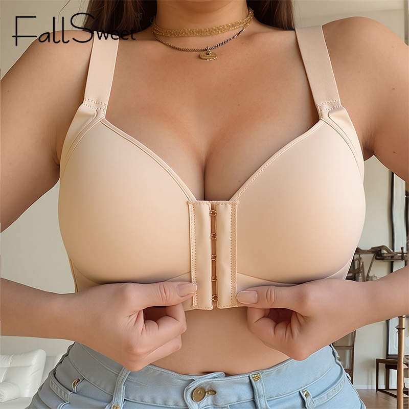 Bra Top Seamless - Fallsweet plus size sutiã de fechamento