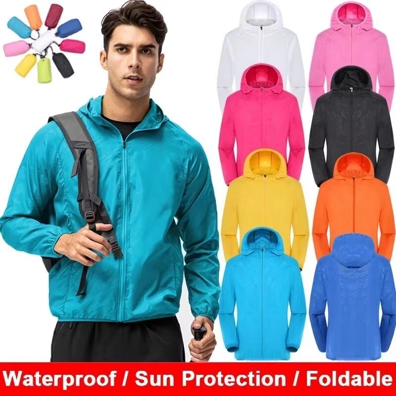 Women'S Fashion Rain Jacket - Jaqueta Impermeável Unissex Corta-Vento Feminina com