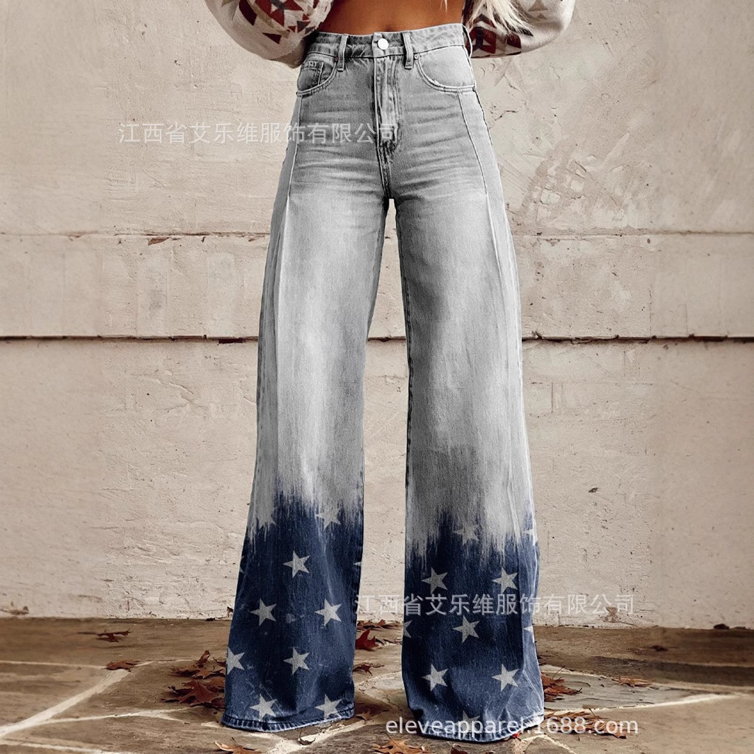 Mom Jeans Women - Calças flare mãe jeans feminino bota