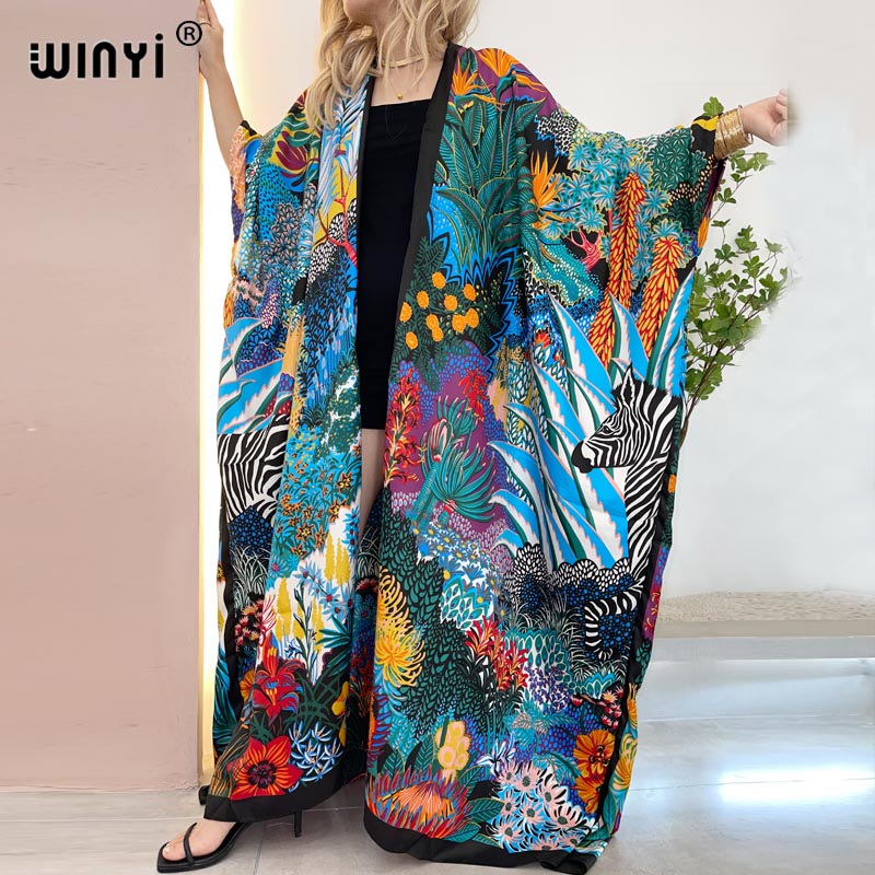 Women'S Fashion Kimono - WINYI África Oriente Médio Kimono Feminino