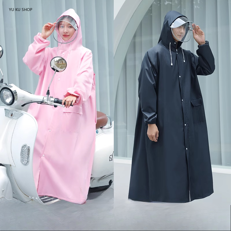 Women'S Fashion Rain Jacket - Moda respirável longo casaco de chuva