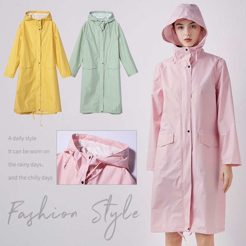 Women'S Fashion Rain Jacket - Nova moda feminina leve respirável capa