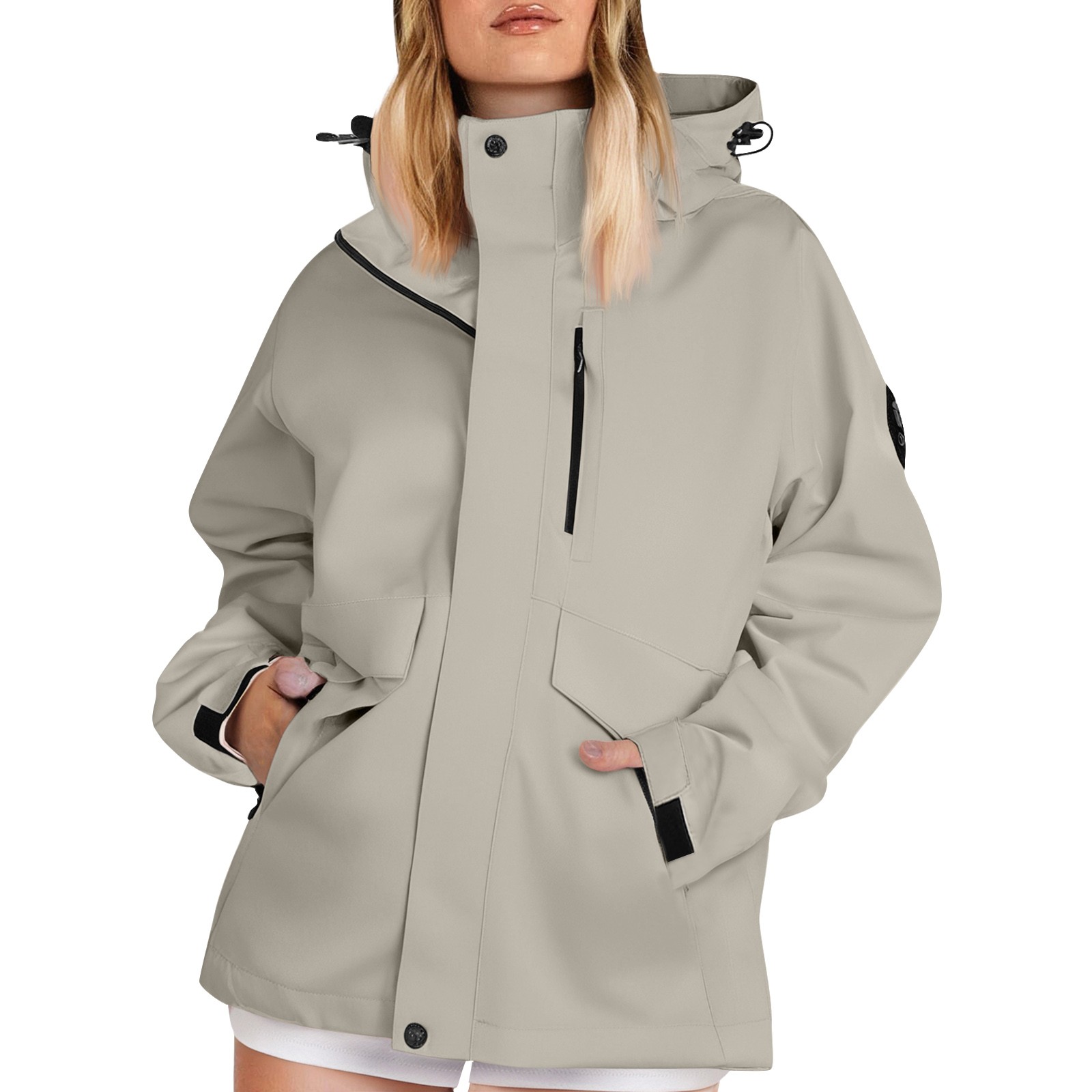 Women'S Fashion Rain Jacket - Outono feminino leve caminhadas jaquetas cor
