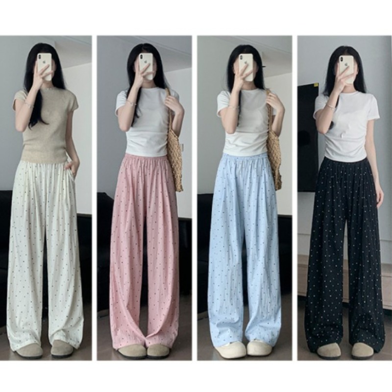 Women'S Fashion Pajamas - Calças de Dormir Femininas com Poás