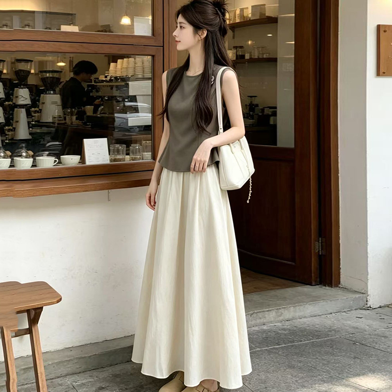 Women'S Fashion Vest Tops - Conjuntos Femininos de Verão 2026: Vestido