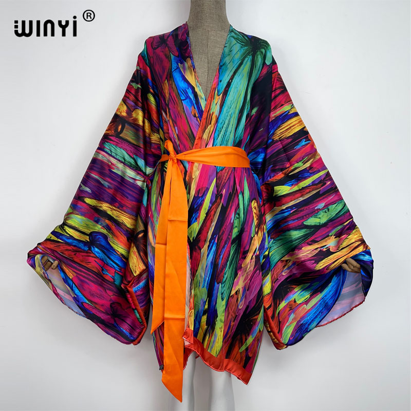 Women'S Fashion Kimono - Winyi elegante praia bikini doce senhora