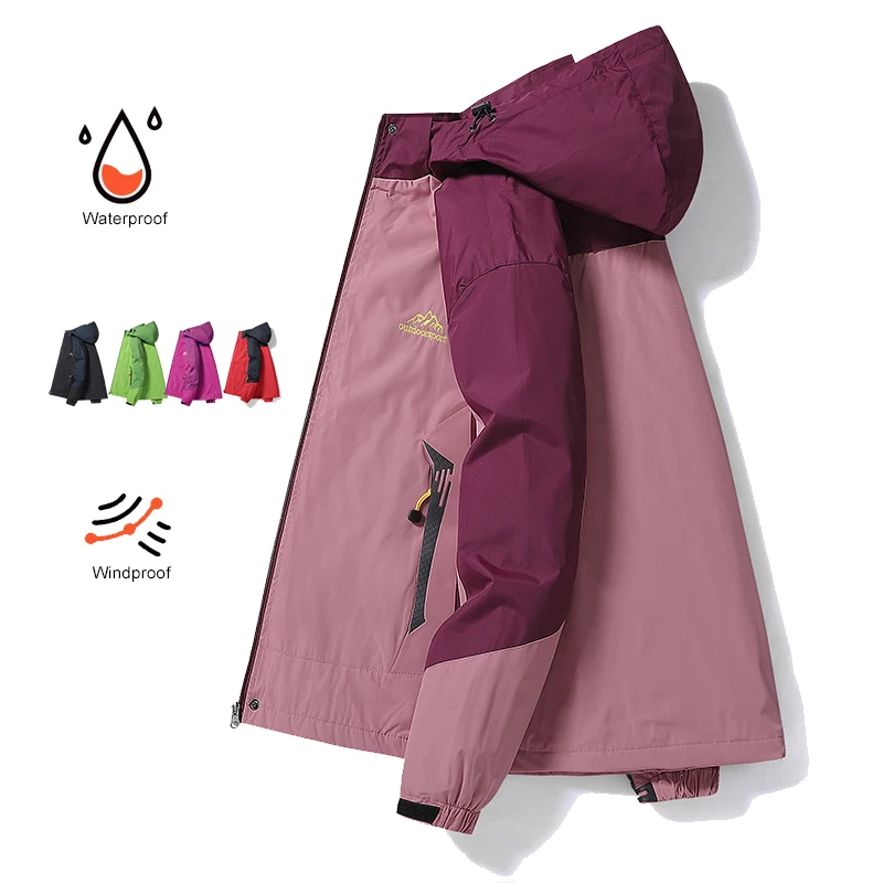 Women'S Fashion Rain Jacket - Mulheres primavera jaqueta de trekking ao