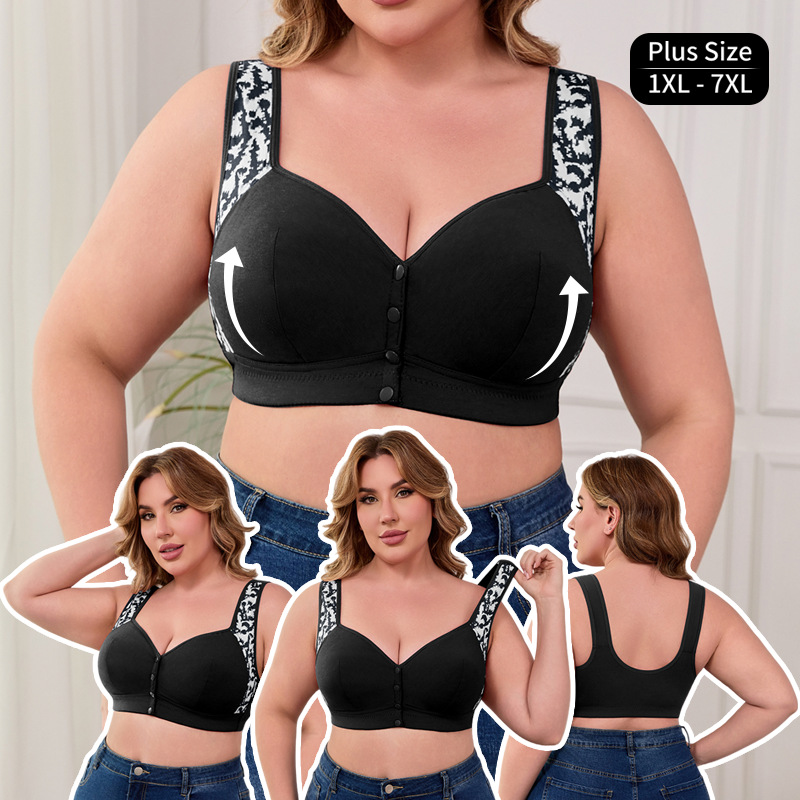 Bra Top Seamless - Sutiã Plus Size XL-7XL com Fecho