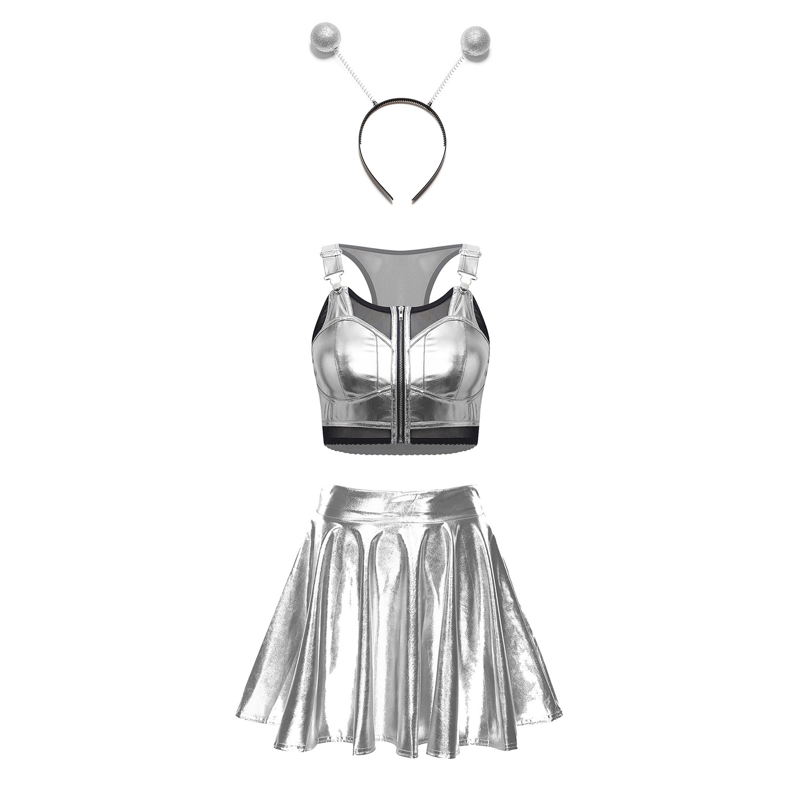 Fantasia Feminina Metálica Bri - Women'S Fashion Vest Tops avaliação e preço