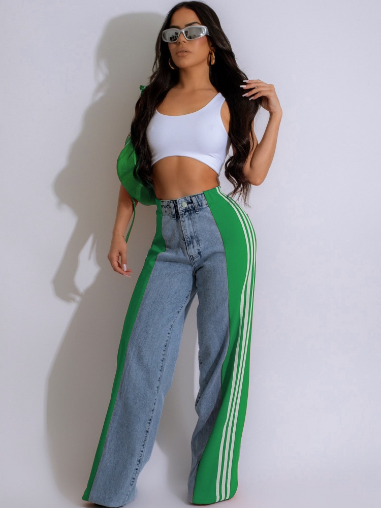 Jrry casual feminino listrado  - Mom Jeans Women avaliação e preço