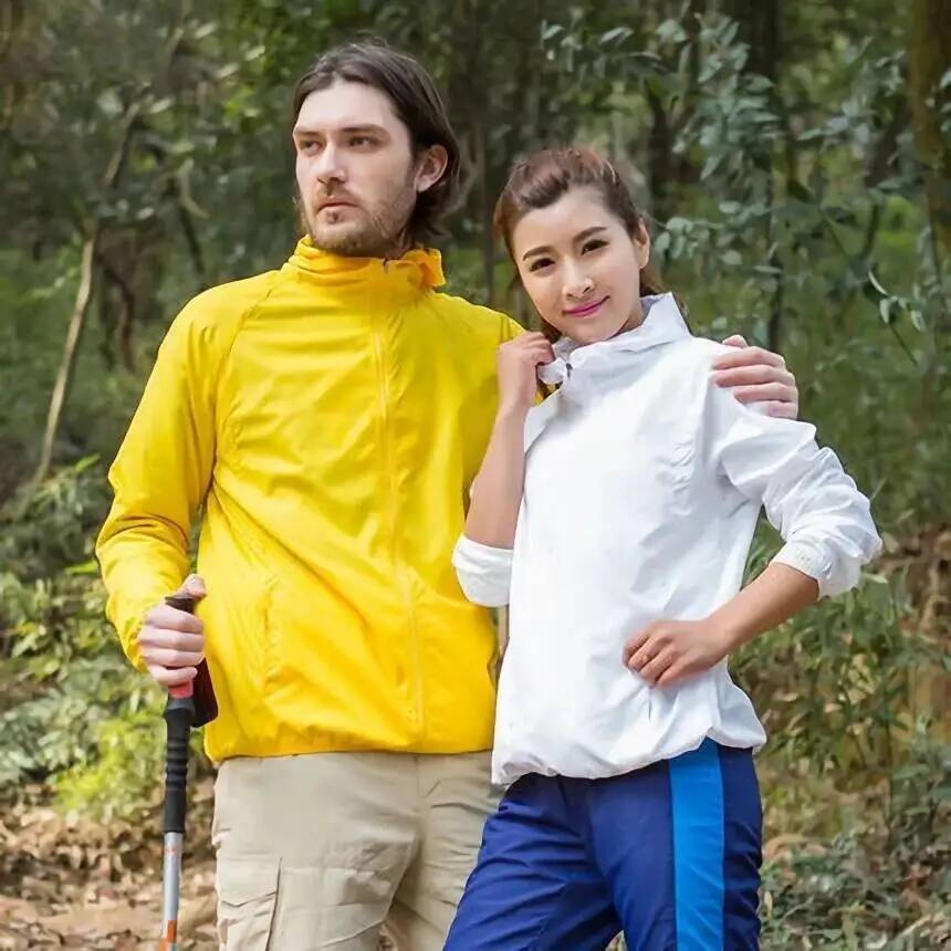 Jaqueta Impermeável Unissex Co - Women'S Fashion Rain Jacket avaliação e preço