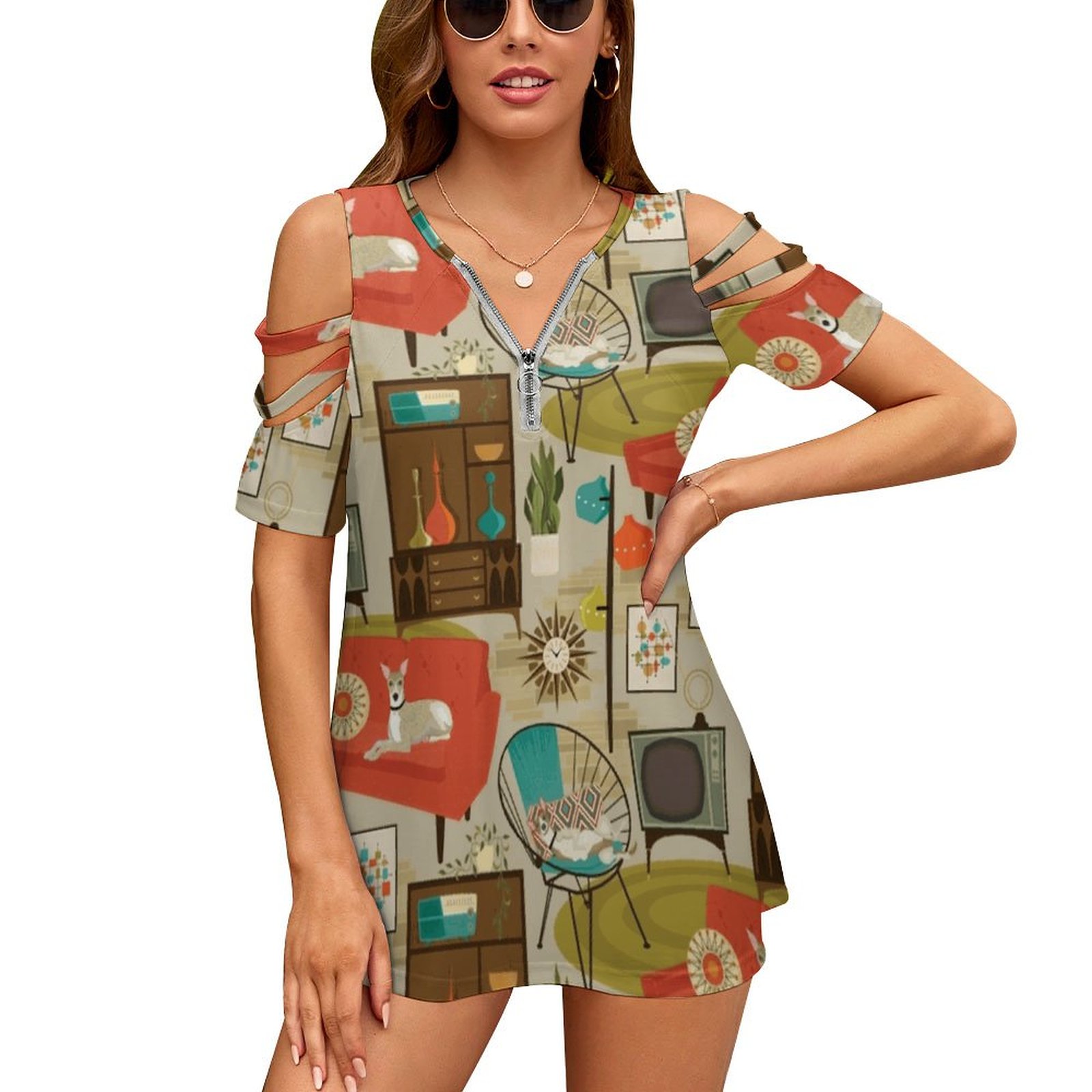 Rec room madness camiseta femi - Women'S Fashion In The 1960S avaliação e preço