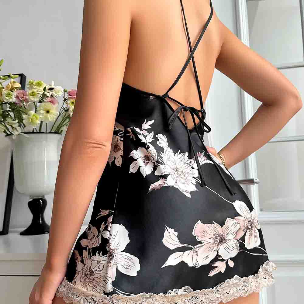 Nova Saia Curta Fina de Seda G - Women'S Fashion Pajamas avaliação e preço