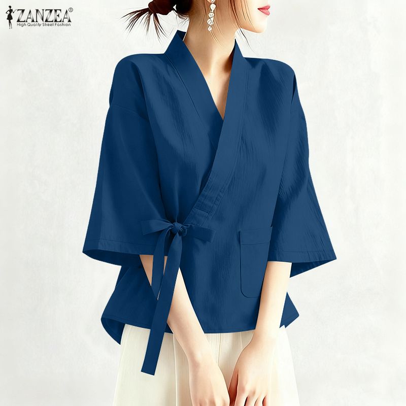 2026 ZANZEA Blusa Feminina de  - Women'S Fashion Kimono avaliação e preço