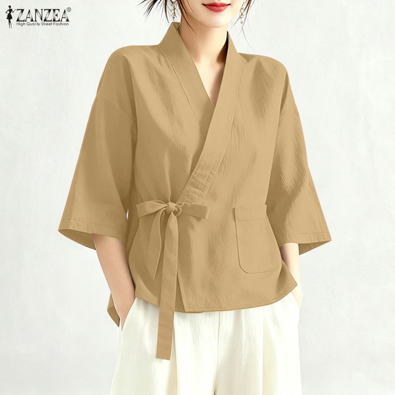 2026 ZANZEA Blusa Feminina de  - Women'S Fashion Kimono avaliação e preço
