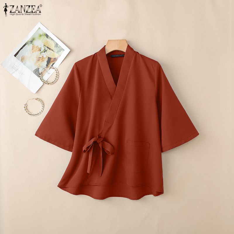 2026 ZANZEA Blusa Feminina de  - Women'S Fashion Kimono avaliação e preço