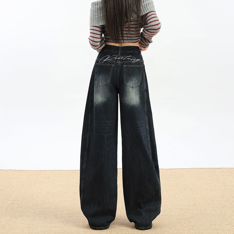 Estilo americano cintura alta  - Mom Jeans Women avaliação e preço
