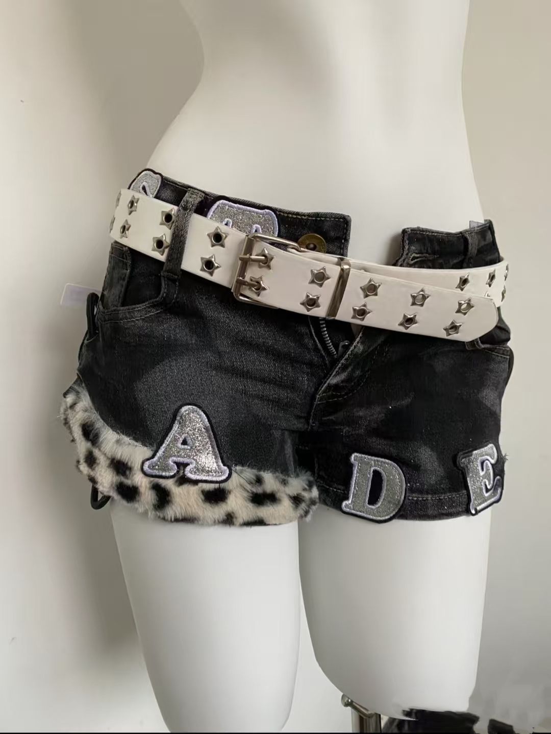 Y2k bordado remendo denim shor - Women Fashion Jeans avaliação e preço