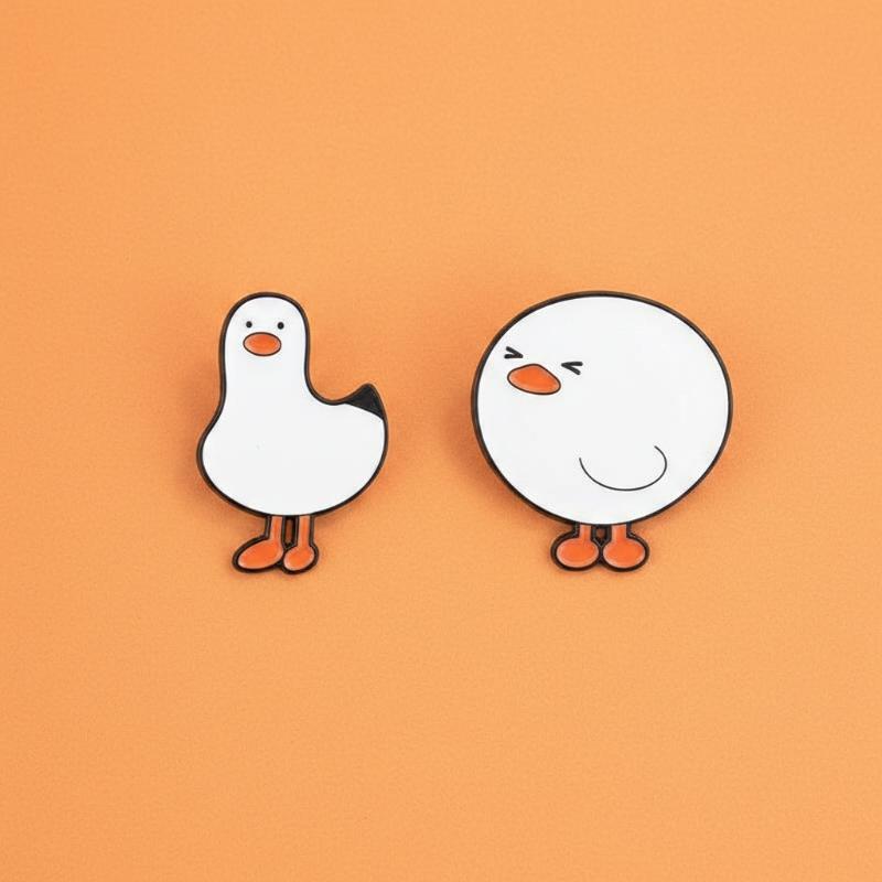 Broche de Ganso Branco de Dese - Women Fashion Pose avaliação e preço