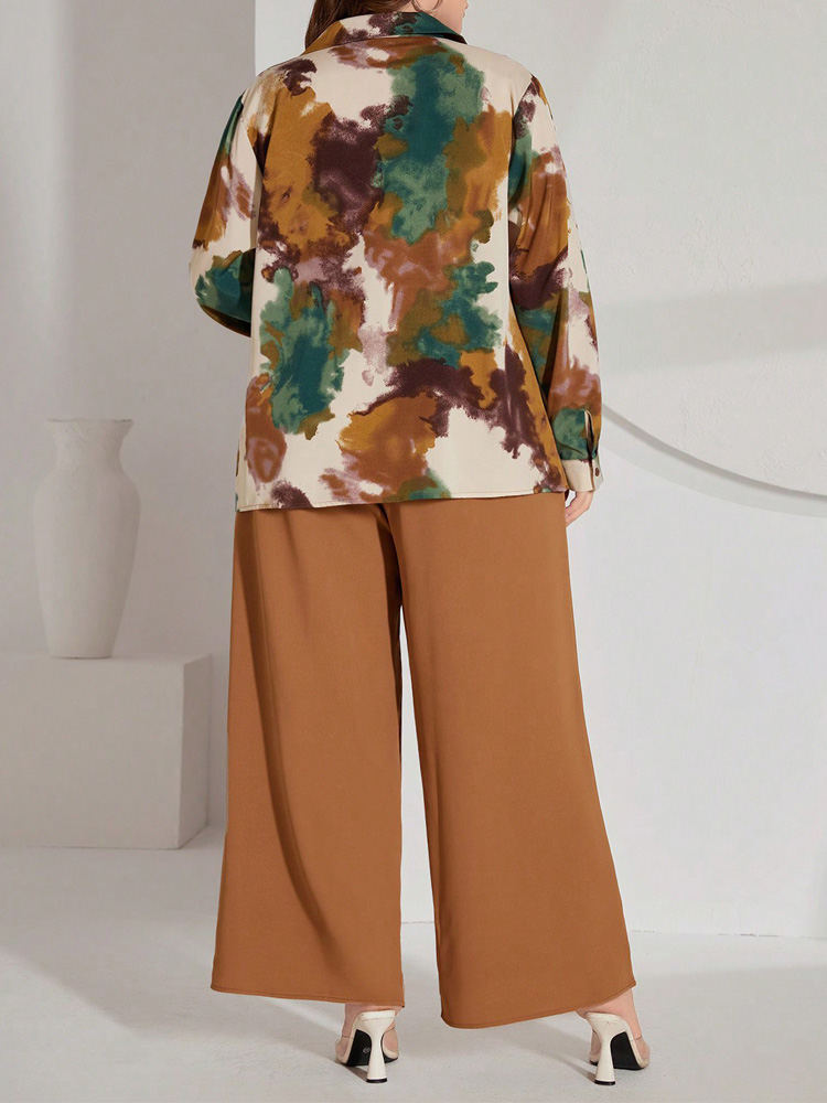Conjuntos de Calças Plus Size  - Tie Dye Two Piece avaliação e preço