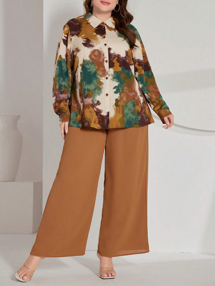 Conjuntos de Calças Plus Size  - Tie Dye Two Piece avaliação e preço