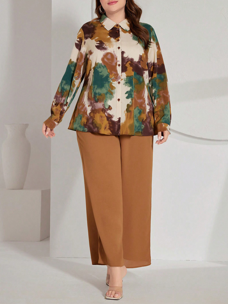 Conjuntos de Calças Plus Size  - Tie Dye Two Piece avaliação e preço