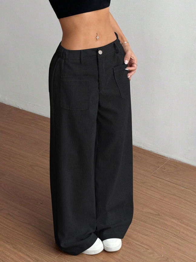 Calças Femininas de Corduroy d - Mom Jeans Women avaliação e preço