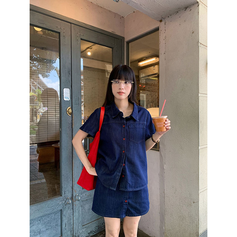 Camisa Jeans Feminina Retrô de - Women Fashion Jeans avaliação e preço