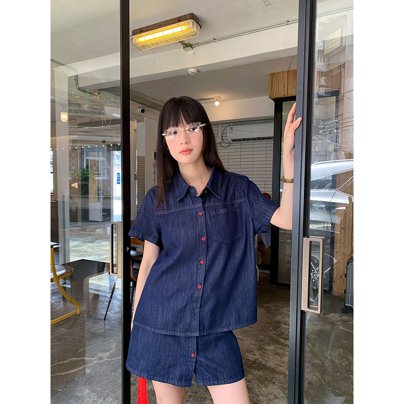 Camisa Jeans Feminina Retrô de - Women Fashion Jeans avaliação e preço
