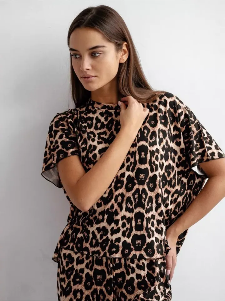 Conjunto de pijamas com estamp - Women'S Fashion Pajamas avaliação e preço