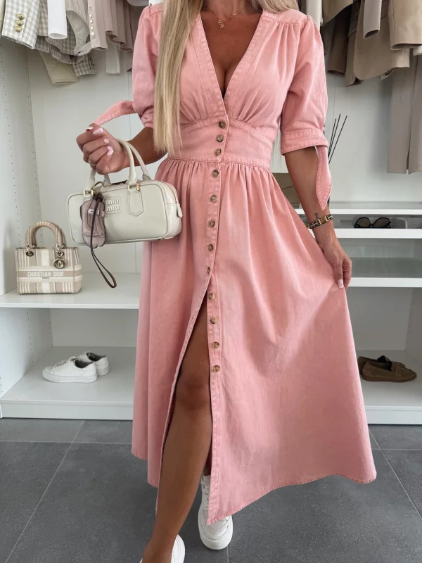 Vestido Jeans Moderno com Deco - Women Fashion Jeans avaliação e preço