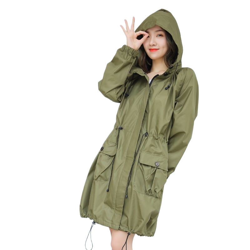 Capa de Chuva Leve e Impermeáv - Women'S Fashion Rain Jacket avaliação e preço