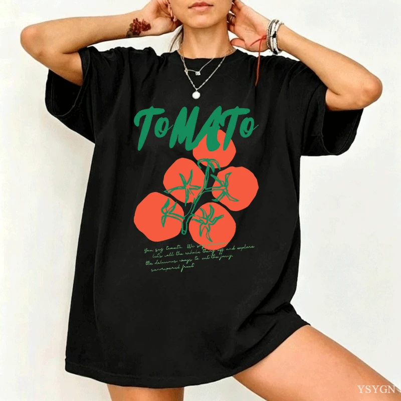 Camiseta de verão com estampa  - Women'S Fashion Market Size avaliação e preço