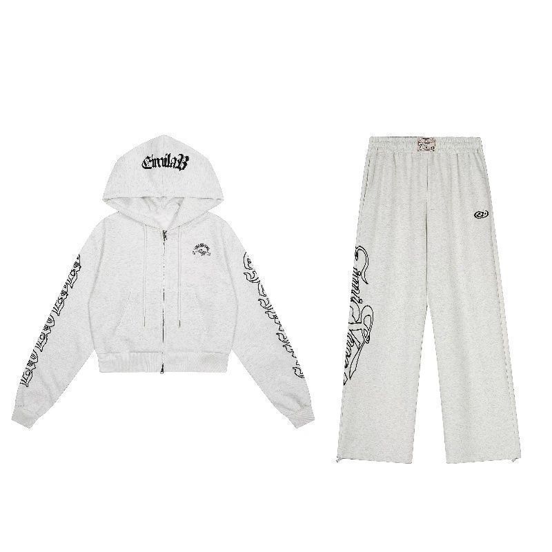 Conjunto Casual Americano Y2K  - Hoodie Women Oversized avaliação e preço