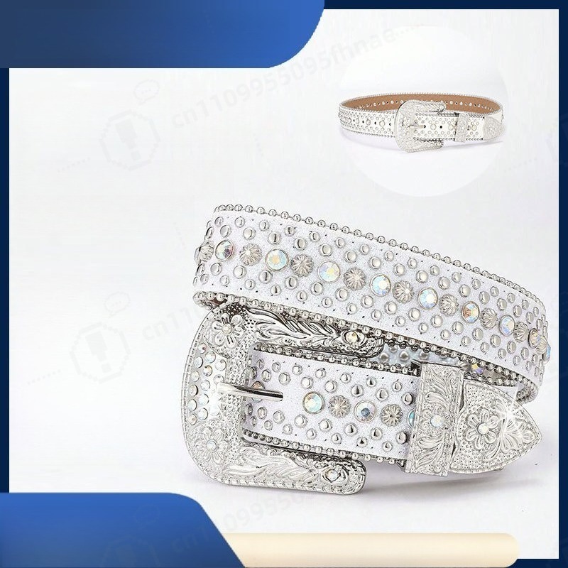 Cinto de strass estilo Y2K par - Women Fashion Jeans avaliação e preço