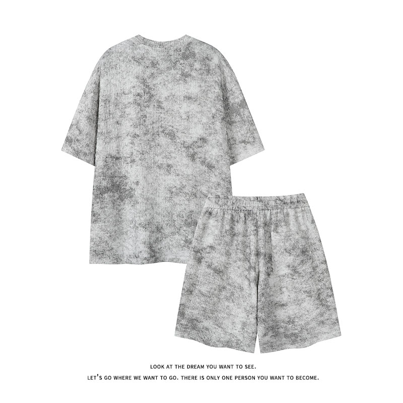 Conjunto masculino de verão es - Tie Dye Two Piece avaliação e preço