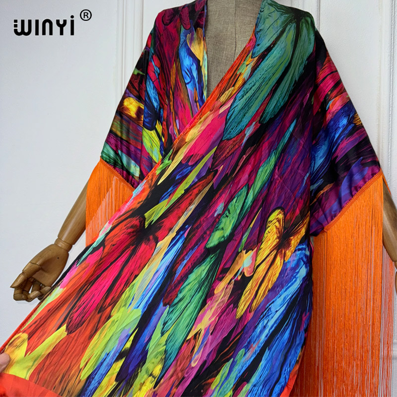 Winyi kimono praia cover-ups b - Women'S Fashion Kimono avaliação e preço