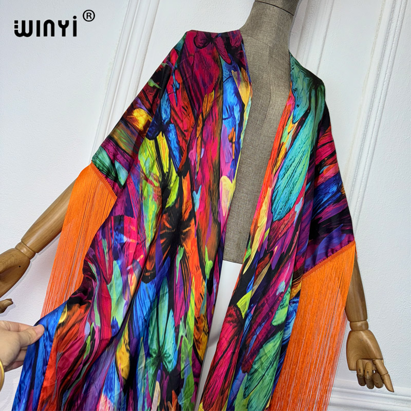 Winyi kimono praia cover-ups b - Women'S Fashion Kimono avaliação e preço