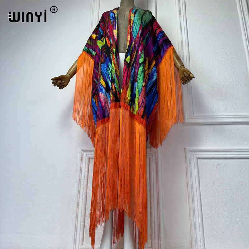 Winyi kimono praia cover-ups b - Women'S Fashion Kimono avaliação e preço