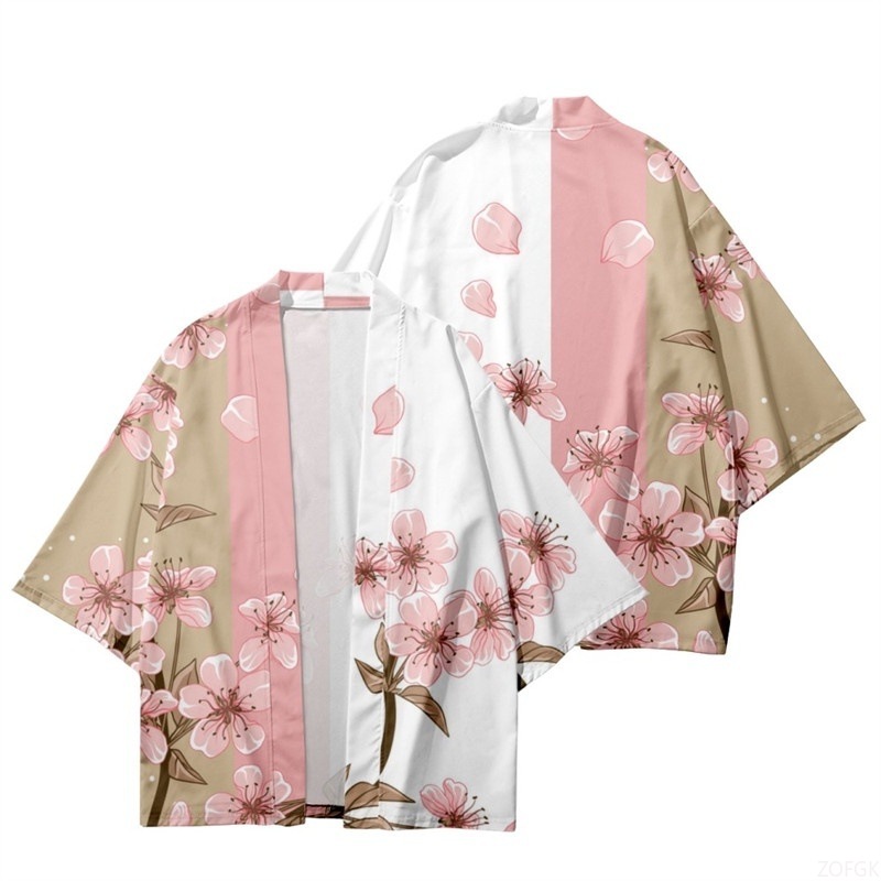 Verão feminino flor impressão  - Women'S Fashion Kimono avaliação e preço