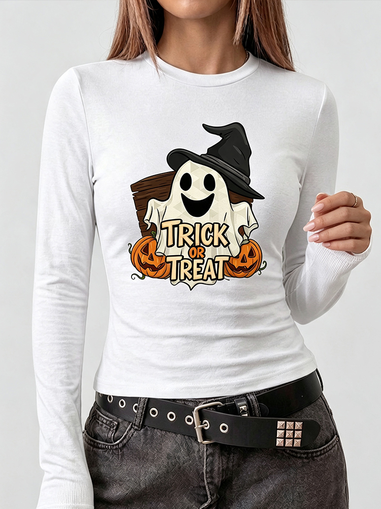 Camiseta Feminina de Manga Lon - Women Top Fashion avaliação e preço