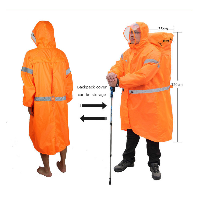 Mochila unissex refletiva para - Women'S Fashion Rain Jacket avaliação e preço