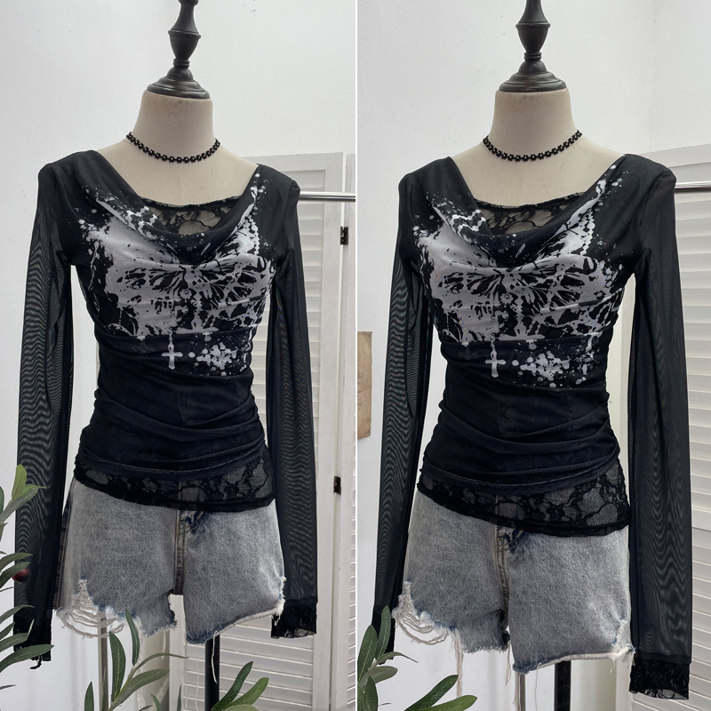 Feminino casual renda emenda m - Tie Dye Two Piece avaliação e preço