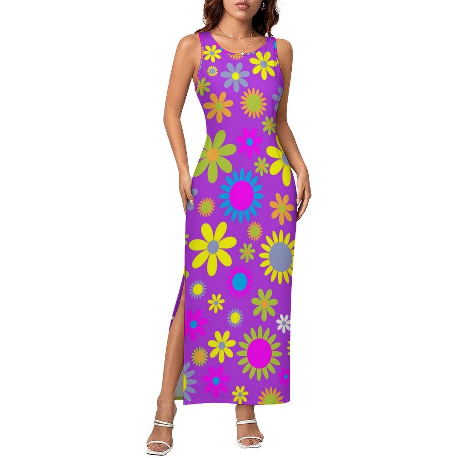 Vestido Floral Sem Mangas Esti - Women'S Fashion In The 1960S avaliação e preço