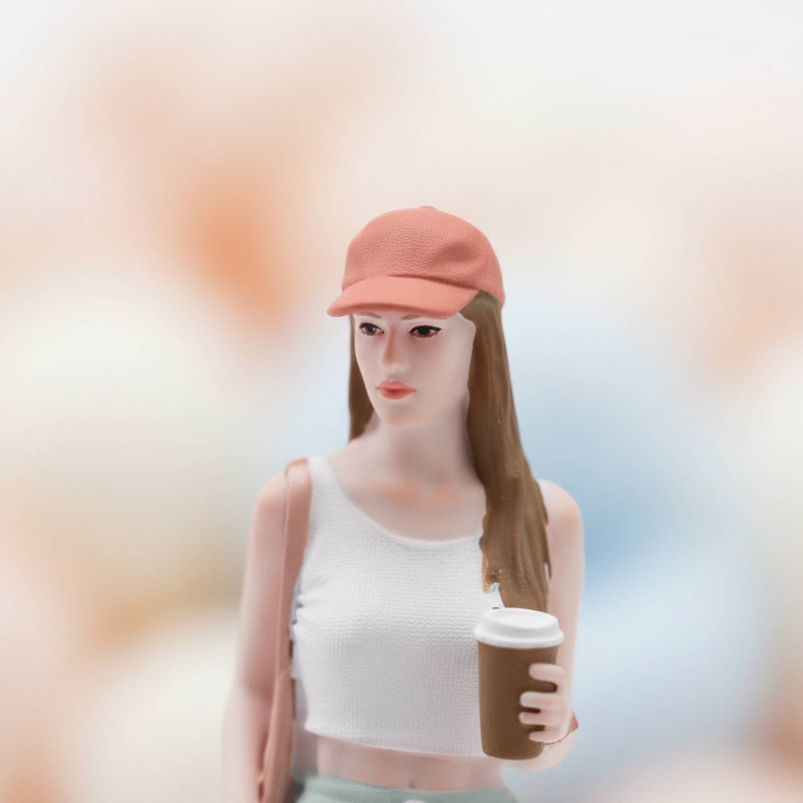 Estátua Miniatura de Menina co - Women Fashion Pose avaliação e preço