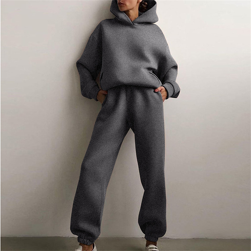 Conjunto de agasalho feminino  - Hoodie Women Oversized avaliação e preço