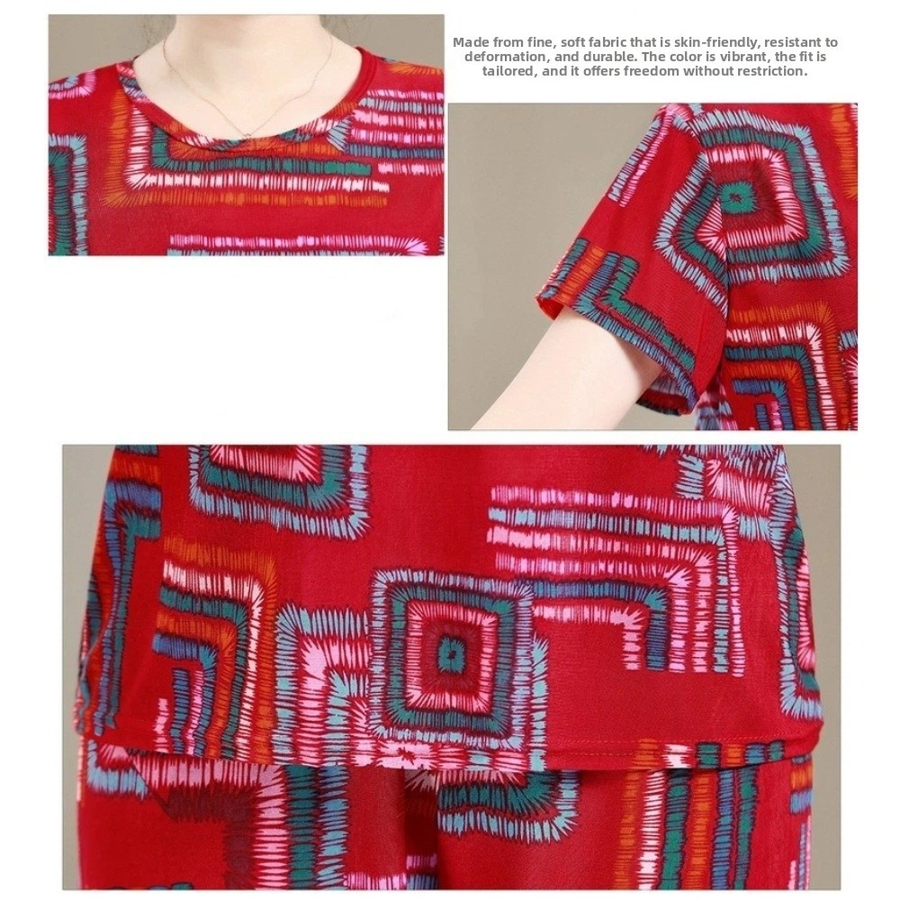 Conjunto de Camisetas Plus Siz - Women'S Fashion Pajamas avaliação e preço