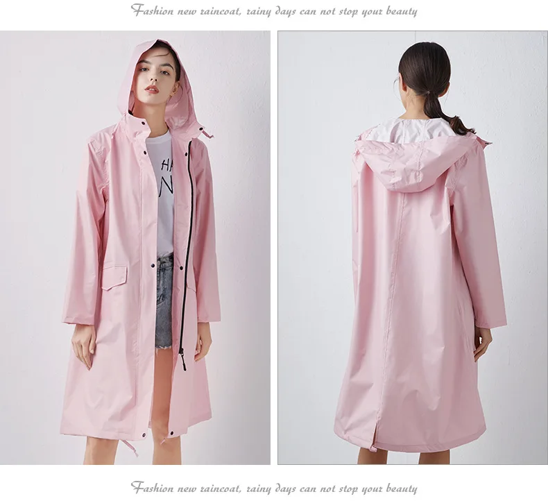 Capa de Chuva Feminina Leve e  - Women'S Fashion Rain Jacket avaliação e preço