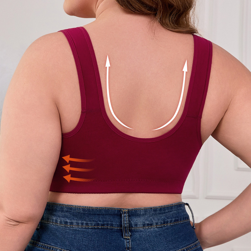 Sutiã Plus Size XL-7XL com Fec - Bra Top Seamless avaliação e preço